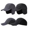 Polar Fleece Earmuffs Hat for Men Ear Protection Hiking Bonnets Winter Baseball Cap  Cold Weather