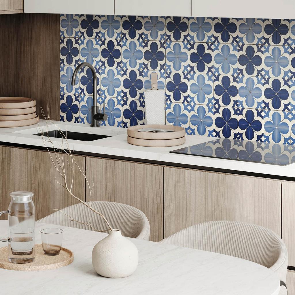Decorative Panel With Graphics, 120x60 cm, Geometric Floral Pattern