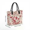  Vintage Strawberry Pattern Tote Bag Casual Large Capacity Daily Handbag