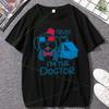 Dog Doctor Tops Cute Unisexs Clothes Y2k Vintage Funny T Shirts Oversized T-shirt Unisex T-shirts for Unisex Clothing Harajuku Graphic