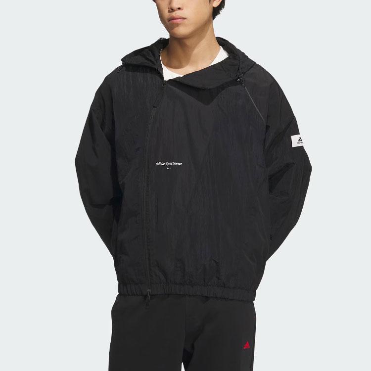 adidas Мужские Кофты для Отдыха Черные С Капюшоном Умеренные Другие IP4986
