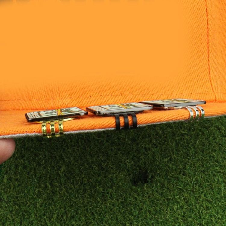 Денежная купюра Мяч для гольфа Маркер для прицеливания Металлический магнитный зажим для кепки Аксессуар для гольфа