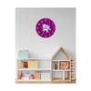 Accessory Unicorn Children Decorative Wooden Wall Clock 33x33