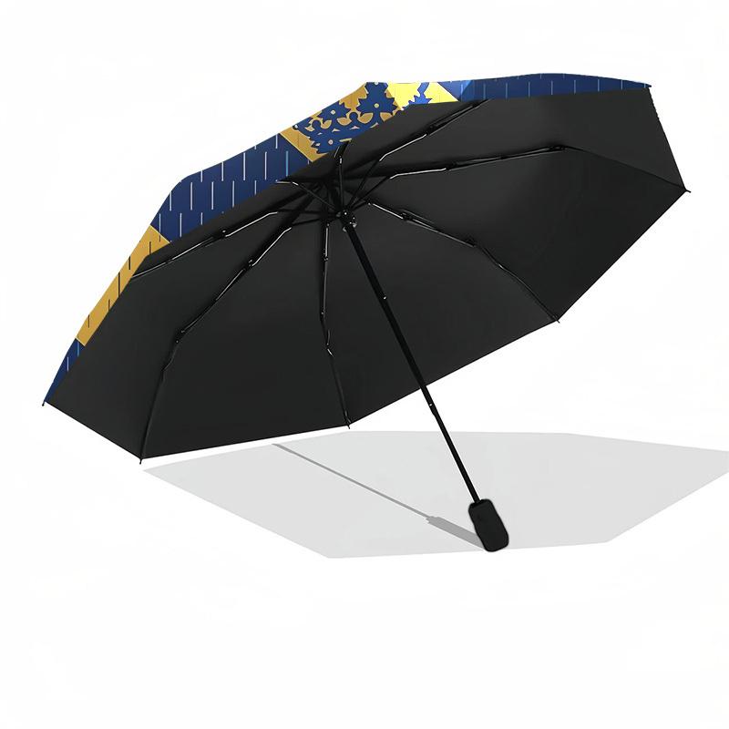Al Nassr, Football Club Automatic Opening and Closing, 8 rib Structure Portable Umbrella, Suitable for Men and Women in All Seasons Perfect