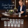 10pcs Stainless Steel Stainless Steel Table Numbers Double Sided Table Number Signs  Catering