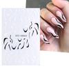 Nail Sticker French Style DIY Colorful Line Decal Powder 3D Transfer Slider for Manicure