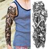 New 1 PC 480*170MM Super Large Compass Wolf Head Eye Fake Lion God Feather  Temporary Tattoo Sleeves For Men Women Tattoo Full Arm Tattoo Sticker