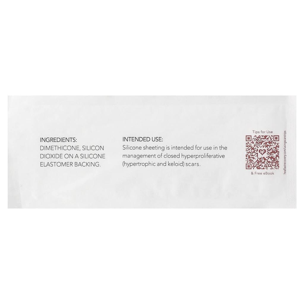 Healfast, 100% Силиконовые полоски от шрамов, 5 многоразовых листов