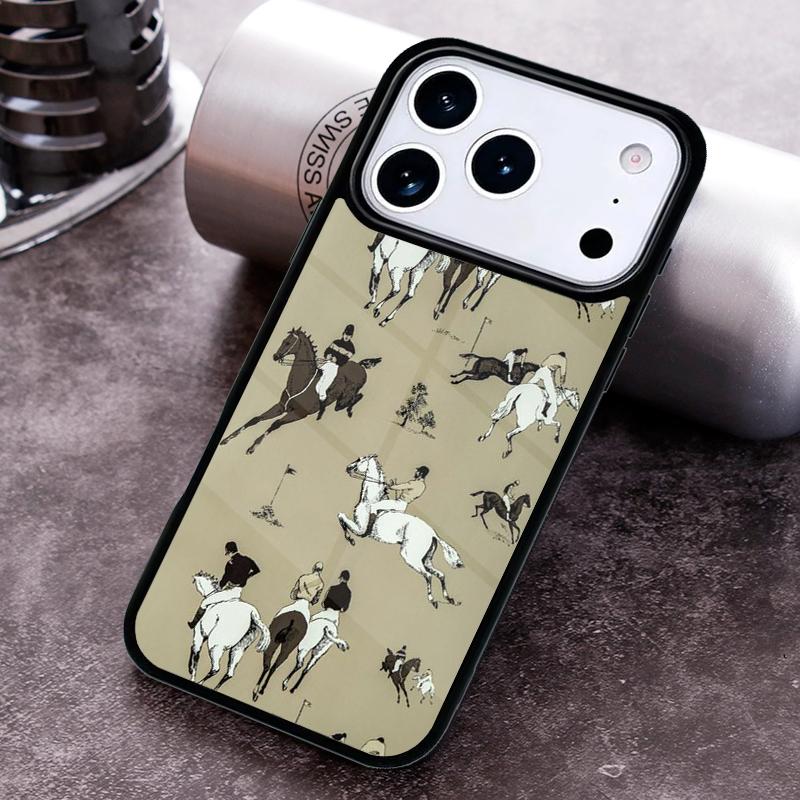 Чехол-коллаж с узором из лошадей для iPhone 17 16 15 Pro Max Air 14 13 12 11 Plus Ударопрочный чехол