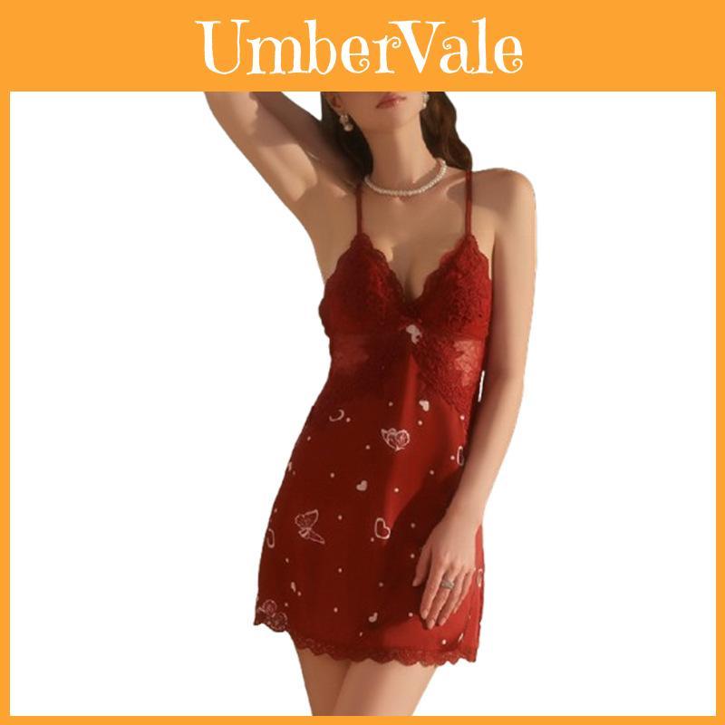 Youthful Satin Sleep Dress With Lace Accents And Short Skirt For Relaxing Nights