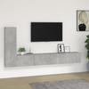 VidaXL TV Unit Set 3 Pcs Concrete Grey Engineered Wood 3114321