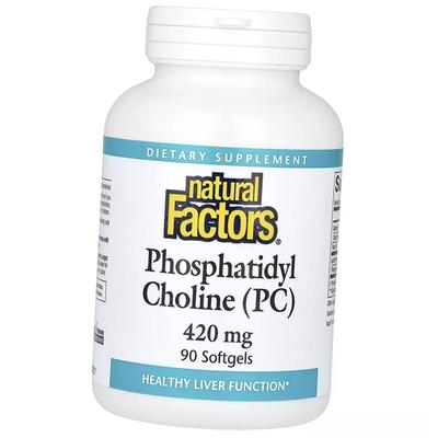 Фосфатидилхолин, Phosphatidyl Choline 420, Natural Factors  90гелкапс (72406013)