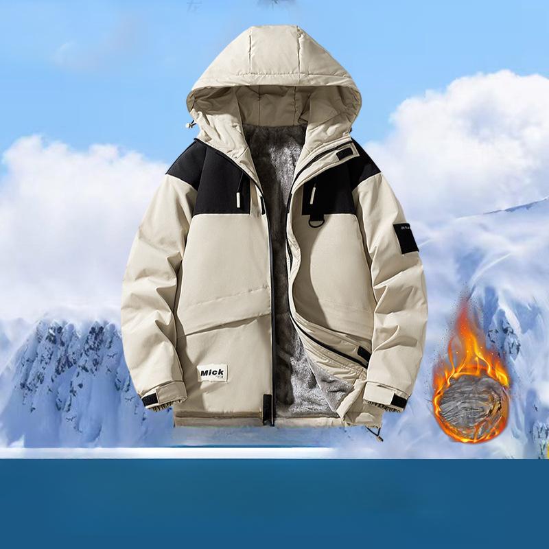 Пальто большого размера мужское осенне-зимнее бархатное новое повседневное трендовое свободное мужское пальто большого размера осенне-зимняя одежда