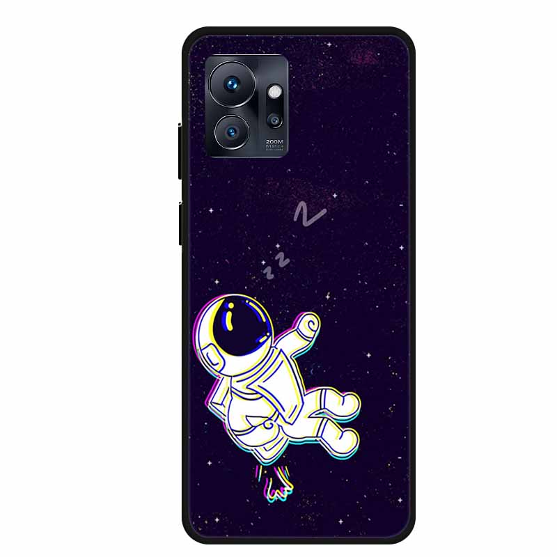 Для Infinix Zero 20 4G Чехол Астронавт Мягкий Силикон ТПУ Задняя Крышка Чехол для Телефона для Infinix Zero 30 5G Funda Черный Бампер Coque