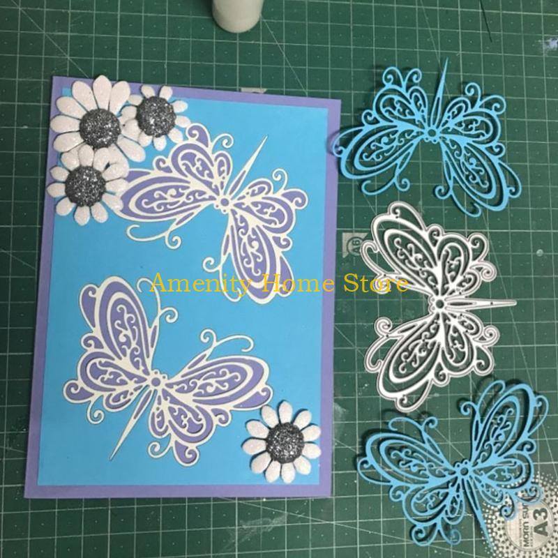 F26C для металлических вырубных штампов Butterfly, трафарет, DIY, скрапбукинг, альбом, шаблон для бумажной открытки