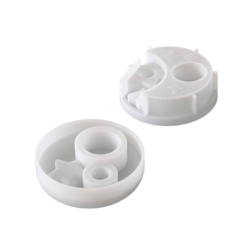 1 шт. Многоразовый подсвечник в виде луны и звезд, Луна и звезды из смолы/гипса, Сделай сам, Подставка для соевого воска/мыла/благовоний