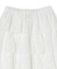 PENFIELD Embroidered Lace Long Tiered Skirt White_Fs2Ws37F