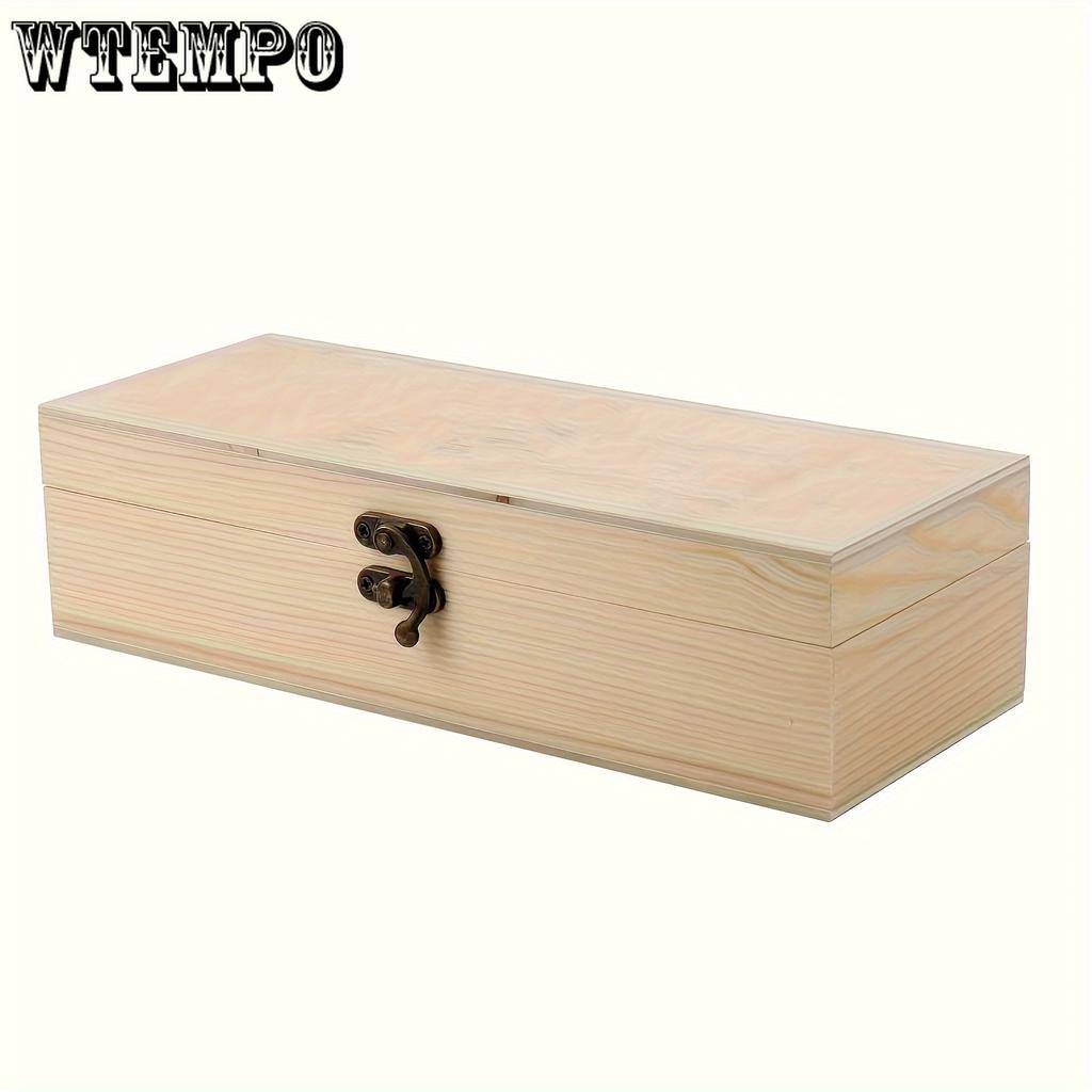 Неокрашенный деревянный ящик для хранения с откидной крышкой своими руками — универсальный органайзер для предметов искусства, поделок, сувениров, специй, орехов, ювелирных изделий