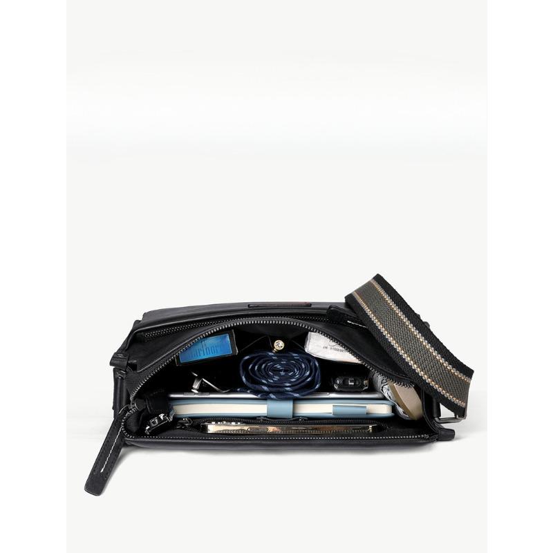 Мужская сумка через плечо из натуральной кожи, модная повседневная сумка через плечо, сумка-мессенджер из коровьей кожи с верхним слоем