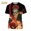 Latest Jujutsu Kaisen 3D Printing Casual T-shirt Popular Classic Anime Men's Fashion Harajuku Top T-shirt Gojo Satoru T-shirt
