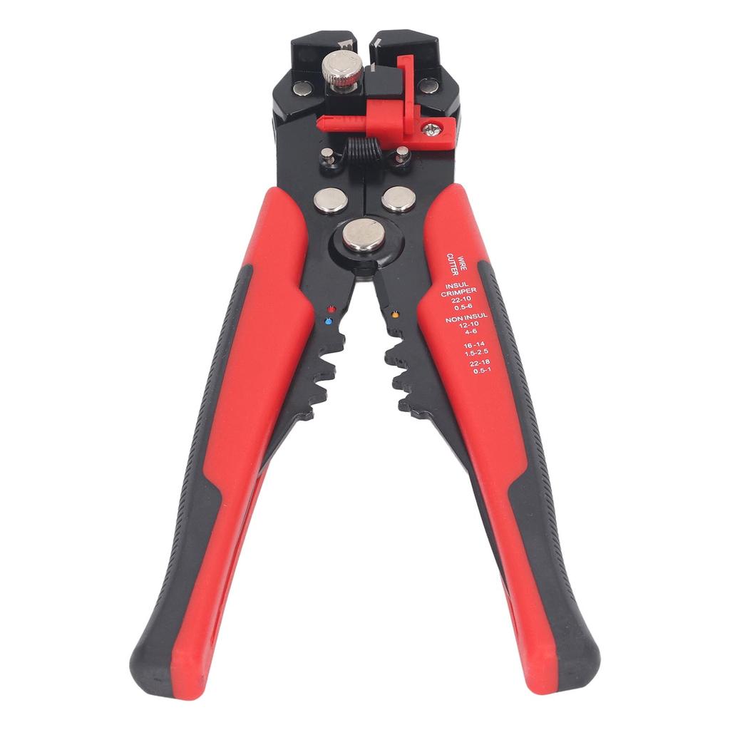 Automatic Wire Stripper 5 In 1 Cutter Crimper Peeling Puller Pliers Electrical Tool Red