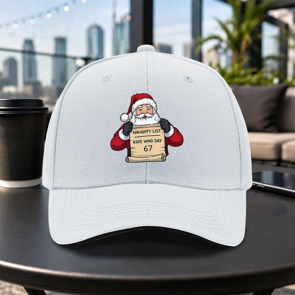 1pc New Santa Claus Printed Adjustable Baseball Cap Lightweight Printed Craft Womens Hat Trendy Mens Cap For Sports Enthusia