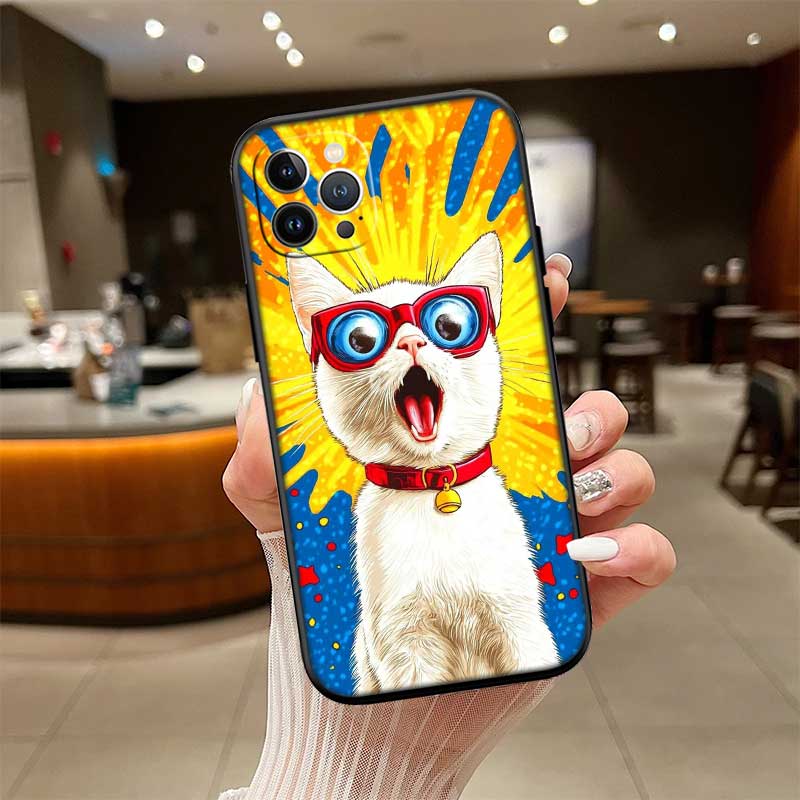 UP20 Cat Kitten Meow Shell Phone Case for Samsung Galaxy Note 10 20 S23 S24 S25 Ultra FE Plus Edge Lite A02S A35 A07 A17