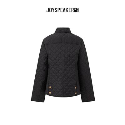 JOY SPEAKER Женская зимняя стеганая куртка с ромбовидной стежкой