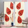 2pcs 2D Flat Printing Window Curtains Fruit Virtues Goodness Kindness Peace Polyester Without Electricity Birthday Party for All