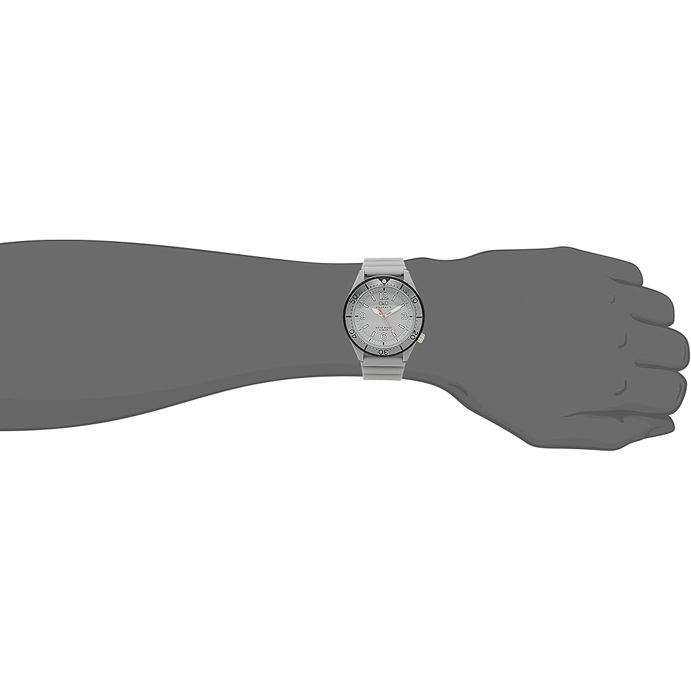 Мужские часы Citizen Q&Q Solar, 10 АТМ, водонепроницаемые, аналоговые, с полиуретановым ремешком, серые