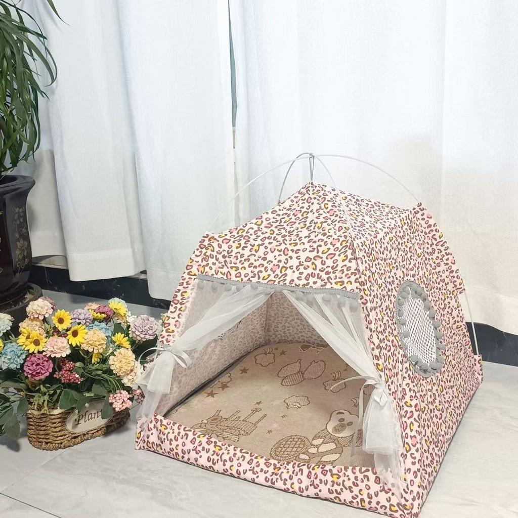 Палатка Cat Broken Flower, полузакрытая палатка-гнездо знаменитостей из Интернета, универсальная для всех сезонов, летние зоотовары для собак и кошек