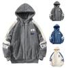 Towel Embroidery Thickened Cotton Shirt Spliced Lamb Fleece Hooded Coat