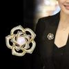 Camellia Brooch, High-end Feminine Charm, Delicate and Elegant Pearl Brooch