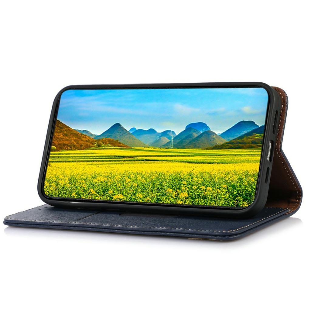 KHAZNEH Для Xiaomi Redmi Note 15 Pro 4G (Глобальный) Чехол-бумажник из натуральной коровьей кожи для телефона с текстурой Наппа