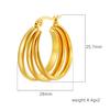 French Retro Titanium Steel Earrings, Ear Hooks, Women's 18K Stainless Steel Earrings, Earrings Do Not Fade, Light Luxury and High-end Sense