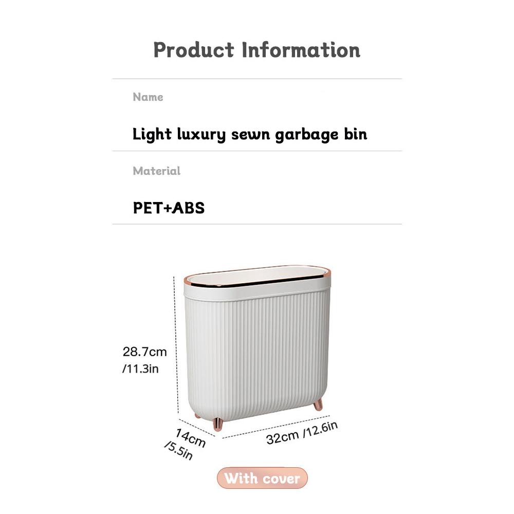 Пресс-тип мусорное ведро с ножками, мусорное ведро для ванной, туалета, водонепроницаемый золотой боковой мусорный бак с крышками, товары для дома и офиса