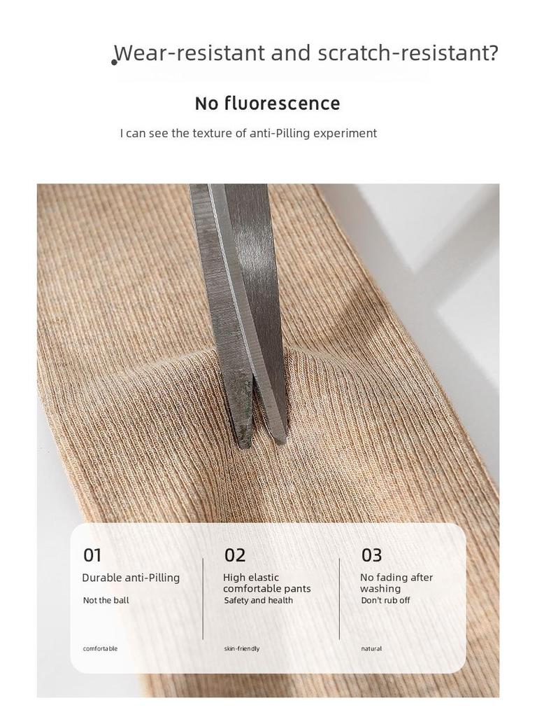 Velvet-Lined Girls' Cotton Pantyhose - Warm, Thick Leggings