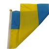 10 шт. флагов Украины, устойчивых к выцветанию, маленькие полиэстеровые яркие цветные флаги Украины для украшения вечеринки