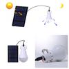 1× Portable Solar Panel Powered LED Light Bulb Camping Tent Lamp Indoor Outdoor
