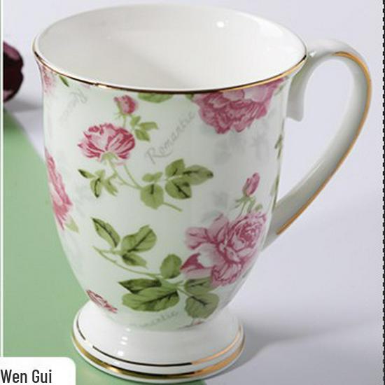 Tangshan Creative Bone Porcelain Mug - Ceramic Coffee & Milk Cup with Printed Logo