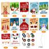 12pcs/set with Envelopes Party Invitation Cards Santa Claus Christmas Note Card  Friend Gift