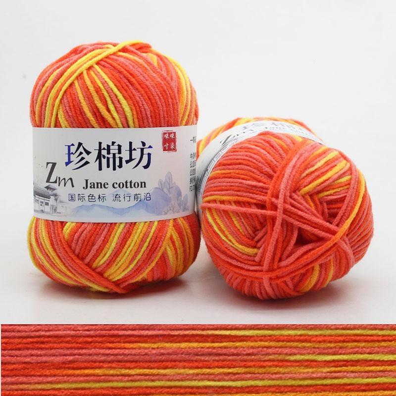 10 шт. Конфетный цвет DIY Плетеная корзина Хлопковая пряжа Ручное вязание Крючком Плед Тряпичная кукла Пряжа для вязания крючком