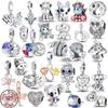 Animal Collection Dangle 925 Sterling Silver Pave Monkey Charm Beads Fit Original  Bracelet DIY Jewelry Making For Women
