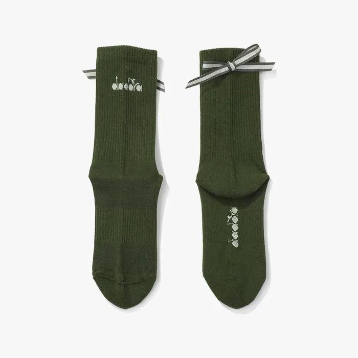Crosscoat Ribbon Mid Socks KHAKI