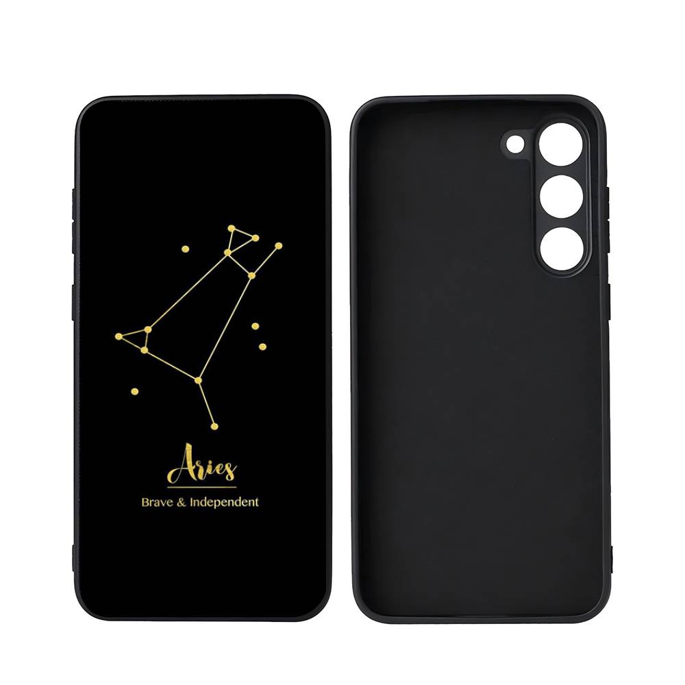12 Созвездий Знаки Зодиака Роскошный Черный Чехол Для Телефона Для Samsung Galaxy S23 S24 S25 Ultra S22 Plus S21