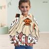 Girls Long Sleeve Hoodie Witch Frog Cauldron Print Casual Pullover