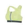 Df Swoosh Zip Front Bra Solid Color Casual Slim Fit Sports Underwear Women Underwear Fluorescent-Yellow DD1206-736