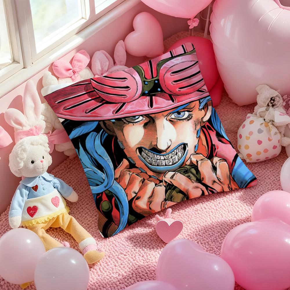 J-JoJo B-Bizarre Adventure Чехол для подушки с принтом узора Наволочка для гостиной, дивана, декора спальни