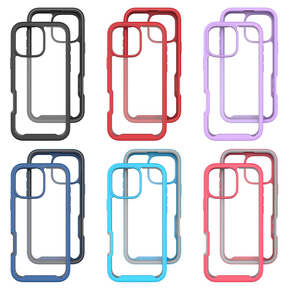 For iPhone 16 Pro Max Case Anti-Drop 2-in-1 PC+TPU Phone Cover