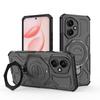 KEYSION Противоударный магнитный чехол для HONOR 400 Pro 5G с откидной металлической подставкой-кольцом для телефона, задняя крышка для Huawei Honor 400 5G